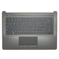 Original New Laptop US Keyboard For HP 14-CM 14-CK 14Q-CS 246 G7 TPN-I131 Palmrest Upper Cover With Touchpad English L23241-001