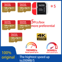 SanDisk SD Memory In Card Stick Reader In Memory A1 32 GB A2 128GB 256GB 512 GB 1TB Extreme Pro Micro 64 GB Class 10 U 3 Card