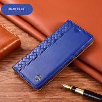 Luxury Genuine Leather Business Phone Case For OPPO Reno7 Reno8 Z SE Pro Plus Lite Magnetic Flip Cover