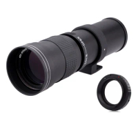 420-800mm F/8.3-16 Manual Super Telephoto Zoom Lens + T2 Adapter for Canon 1200D 760D 750D 700D 650D 600D 70D 60D 5DII 7D DSLR