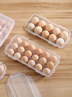 雞蛋收納盒防摔防震透明塑料雞蛋盒冰箱保鮮側面裝蛋收納盒雞蛋盒