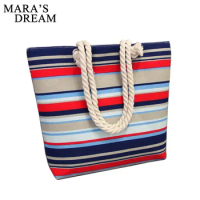 Mara's Dream 2021 Women Bag Floral Handbags Large Capacity Zipper Canvas Shoulder Bag Shopping Beach Bags Tote Pouch Feminina