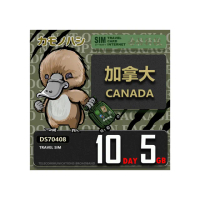 【platypus 鴨嘴獸】Travel Sim 加拿大 10天5GB 上網卡