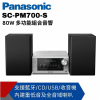 Panasonic 國際牌 多功能組合音響SC-PM700(支援藍芽、USB、CD、收音機)