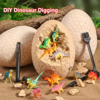 Mainan Penggalian Arkeologi Fosil Telur Dinosaurus Kotak Hadiah Mainan Pendidikan Anak