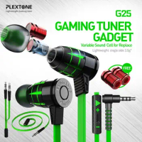 Plextone Hammerhead G25 Gaming Earphones With Mic In Ear Noise Isolation Headsets Variable Sound Cell For Replace For Pubg CSGO