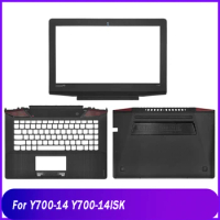 New Laptop Case For Lenovo Y700-14 Y700-14ISK Series LCD Front Bezel Palmrest Upper Bottom Base Case Black B C D Cover