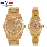 【Valentino Coupeau】全金晶鑽不鏽鋼殼帶男女手錶-e(范倫鐵諾 古柏 VCC)