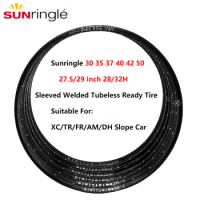 Sunringle DUROC MTB Rim 30 35 37 40 42 50 Aluminium Tires 27.5/29 Inch 28/32H Hoops Sleeved Welded Tubeless Ready Rim Width Rims