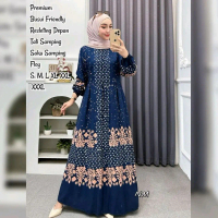 Terbaru Gamis Batik Twill Ori Super Premium Proses Cap Malaman Pekalongan Model Resleting Depan Busu