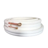 2/3/4/5/6/7 Meter Air Conditioner Copper Tube Coil 1/4'' 3/8" Foam Insulated Refrigerant Extension Tube with Nutsfor 6x10 1HP