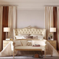 Luxury Queen Bed Double Nordic Modern Wood Bed Headboard Frame Double Girl Boys Sleeping Letti Matrimoniali Bedroom Furniture