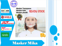 MASKER MIKA PLASTIK KOKI Masker Transparan RESTORAN MASAK