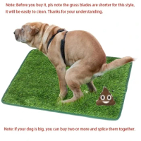 Artificial grass dog toilet mat pet training lawn mat washable reusable cat and dog toilet training mat dog peeing lawn