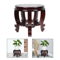 Wooden Display Stand Stand Oriental Style Plant Stand Plant Holder Stool Display Pedestal Fishbowl Vase Aquarium Table