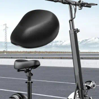 Bike Saddle Seat Bike Seat Cushion, Shock Absorption, Mountain Road Bike PU Leather, Bicycle Seat Cushion Bicycle Wide Saddle
