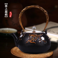 Cast iron pot Japan iron pot Beaming manually without coating iron boiled water brother teapot tea set in the south