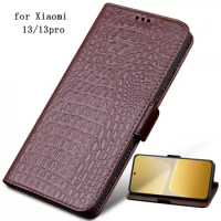 Fashion Phone Case for Xiaomi 13 mi13 Genuine Leather Cover Flip Magnetic Bag for Xiaomi13 wallet case for Xiaomi 13pro mi 13