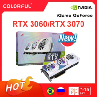 COLORFUL New rtx3060 rtx3060Ti rtx3070 rtx3070TI Graphic Card 8GB 12GB Gaming GPU Video Cards 192 256 Bit placa de vídeo LHR