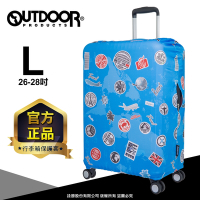 【OUTDOOR】行李箱保護套-旅行-L ODS17B02LTR