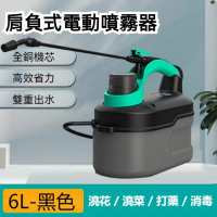 【碩梵】6L肩負式電動噴霧器 農用打藥機 手提噴藥機 電動噴水壺 噴農藥桶(全銅電機 自動噴灑 霧化細膩)