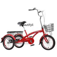 zq Middle-Aged and Elderly Scooter Bicycle Adult Pedal Tricycle Small Elderly Human Tricycle