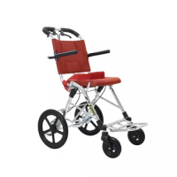 9.7Kg lightweight Traveling folding wheelchair,aluminum folding wheelchair with pu tire