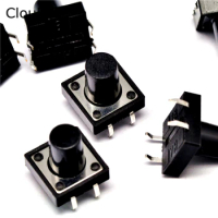 10Pcs 12*12*24 12x12x24H 24MM DIP4 Touch micro switch Push button switch