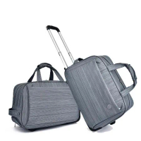 悅生活 GoTrip 微旅行--23吋質感絲紋登機拉桿行李袋 灰色/藍色/紫色