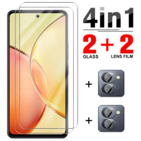 4in1 Tempered Glass For vivoy36 Full Cover Screen Protectors For vivo Y36 4G 5G y 36 36y vivoy36 Lens Protection Film 6.64inches