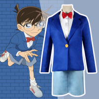 [Free Shipping] Thám Tử Conan Cos Triển lãm truyện tranh trang phục Kudo Shinichi hội nghị thường ni