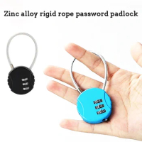 3 Digit Cipher Combination Padlock Travel Suitcase Luggage Backpack Metal Combination Lock Anti-theft Wire Rope Lock Drawer Lock