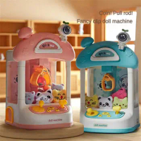 Capture Machine Cute Shape Abs Toy Catcher Acoustic And Light Accompanying Blue Favorites Claw Machine Exercise Coordination