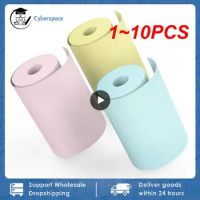 1~10PCS Thermal Printer Paper Colorful Mini Printing Paper Roll and Self-Adhesive Printable Sticker PeriPage A6 Poooli paperang