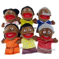 Hand Puppet Set 6 Family Members Soft Plush Hand Puppets for Kids for Storytelling Teaching Preschool Role-Play