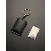 Vỏ thẻ ra vào cửa NFC bằng da thật hình chữ nhật nhỏ cho xe điện