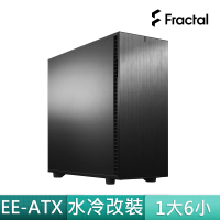 【Fractal Design】Define 7 XL Solid 全黑化 靜音電腦機殼(瑞典精品/GPU-35cm/CPU-18cm)