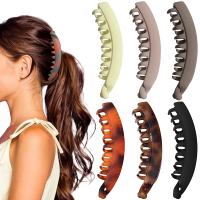 6 Pack 5.1 Inch Banana Clip for WomenLarge Banana Hair Clips for Thin Fine Thick HairStrong Banana C