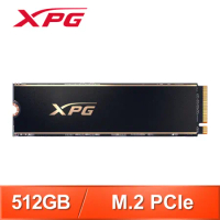 ADATA 威剛 XPG GAMMIX S60 PRO 512G PCIe 4.0 M.2 SSD《黑》