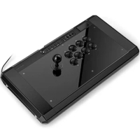 QANBA Q7 Obsidian 2 Arcade Fighting Stick Controller for PS5/PS4/PC with Sanwa Buttons Tournament Lock Switch Built-In storage
