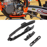 Motorcycle Swingarm Chain Slider Kit Chain Guide Brake Hose Clamp For KTM SXF EXC TC FX 125 150 200 250 300 350 450 2016-2022