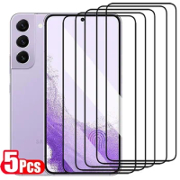 5PCS Full Screen Protector for Samsung Galaxy S22 S23 S21 Plus S20 Fe S10E S10 Lite A70 A50 A20S A21S A22 A11 A31 Tempered Glass