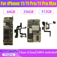 Clean iCloud For iPhone 11 Pro / 11 Pro Max motherboard With Face ID Full Unlocked For iPhone 11 Logic Main Board 100% Working