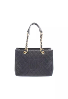 Chanel Pre-Loved Chanel matelasse grand shopping GST chain shoulder bag chain tote bag Caviar skin b