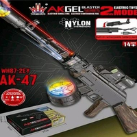 Luvanthings Mainan Anak WGG Gel Blaster AK Wood Full Set New Series 2 Mag