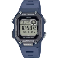 【CASIO 卡西歐】輕巧計步藍芽數位手錶 送禮 禮物 推薦(WS-B1000-2AV)