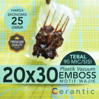 Plastik Vacum Emboss 20X30 Motif Wajik Isi 25 Pcs , Hemat Pasti Ori