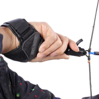 1X Elong Archery Caliper Release Aid Black Color Compound Bow Strap Shooting Pro Arrow Trigger Wristband Archery Bow