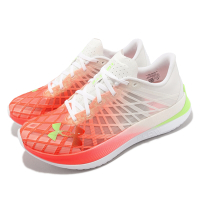 Under Armour 競速跑鞋 FLOW Velociti Elite 白 紅 男鞋 漸層 碳板 路跑 馬拉松 UA 3026801101