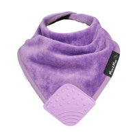 【Mum 2 Mum】機能型神奇三角口水巾咬咬兜(紫)